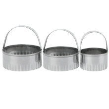 Rundes Backform-Set, 3-teilige Kuchenform für den Backofen, antihaftbeschichtete Backform