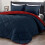 Twin Comforter Set Red Navy 2-Piece 66x92 in 1