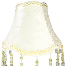 Abat-jour fleuri en tissu, style princesse vintage européen, 30 cm, douille E27 – Compatible avec lampes murales et de table