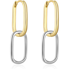 Doppelcreolen aus 925er Sterlingsilber für Damen