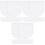 300Pièces Housses Vinyle Blanches Robustes Protection 5