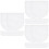 300Pièces Housses Vinyle Blanches Robustes Protection 8