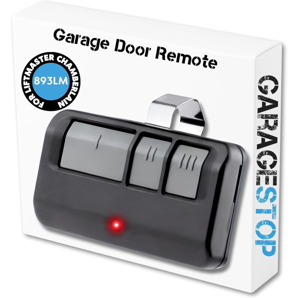 893Lm 893Max For Chamberlain Craftsman Liftmaster Garage Door Opener Remote, 1993 To Present Garage Clicker, Garage Door Remote Replacement 9110895674123