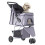 Poussette pliable et étanche pour petits chiens et chats 1