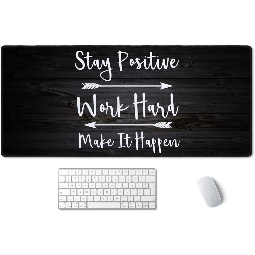 Gaming Mouse Pad Rustic Wood Design 35.4X15.7 In 9329345442582