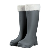 Rain Boots Women Waterproof Non-Slip Casual Shoes Long Rain Boots Wide Calf For Gardening Outdoor Work And Everyday Wear Rain Boots Grey