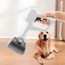 ACDANC High-Strength Pet Pooper Scooper with Spring Design - Foldable Portable Size 11x4.13x2.36 Inches (Black)