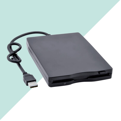 LEDMOMO μονάδα δισκέτας USB μαύρη εξωτερική 3,5 ιντσών