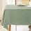 Round Tablecloth 54" Sage Green Polyester 1