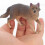 2Pcs Realistic Plastic Wolf Figurines for Kids Play and Table Decor 5