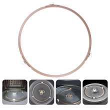 Support à rouleaux pour plateau tournant de micro-ondes, 3 pièces, en polypropylène kaki