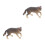 2Pcs Realistic Plastic Wolf Figurines for Kids Play and Table Decor 10