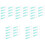 60Pièces Piques Lentilles Silicone Vert Compact Réutilisable 5