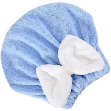 Super saugfähiges Haarhandtuch mit Schleife – Weiches Tuch für Frauen und Mädchen mit kurzem/lockigem/nassem/dickem Haar | Geeignet für