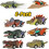 POINTERTECK Dinosaur Pull Back-biler, 6-pakning Dinosaurleker for barn 3+ – Kompatibel med T-Rex-lekesett 1