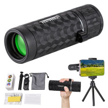 Enkele buis telescoop met hoge resolutie, hoge vergroting, microlamp, nachtzicht, verstelbaar, geschikt voor mobiele telefoonfotografie,