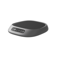 Intelligenter, beheizbarer Tassenuntersetzer, 3 Temperaturstufen, Grau, 13 cm