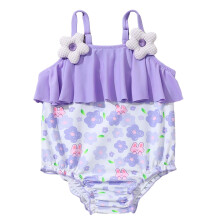 Teen Swimsuits Girls Swimsuit, Adjustable Straps Cut Out One Piece Bathing Suit Girls' Swimwear Size 24 36 Months,(Purple 24-36 Months)