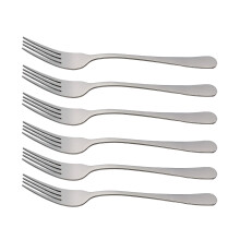 Conjunto de 6 garfos de jantar em aço inoxidável