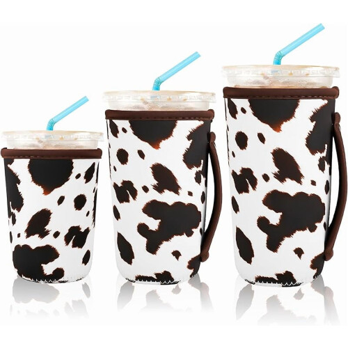 Iced Coffee Sleeves Herbruikbaar Neopreen 3-pack