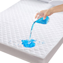 Wasserdichter Matratzenschoner, kühlende Matratzenauflage in King-Size mit tiefer Tasche, weicher, atmungsaktiver und geräuschloser Matratzenbezug,