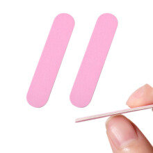 Mini neglefiler i bulk, 100 stk. engangs dobbeltsidige smergelfiler i reisestørrelse for menn, kvinner, barn (tilfeldig farge) - 6 cm