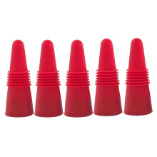 5 stuks wijnstoppers, wijnflesstoppers, wijnbewaarder, siliconen wijnkurk