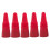 Silikon-Weinflaschenverschluss, rot, 6,4 cm 1