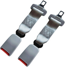 2Pcs Seat Belt Extender,Ergonomic Pregnancy Seat Belt Adjuster for Secure Comfort,Thickened Metal-Tongue Seatbelt Extender for Fast Release,29cmGray