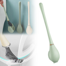 Sonderangebot! Modernes, flexibles Silikon-WC-Reinigungsset mit Halterung, wandmontierte WC-Bürste mit Spender – kompatibel mit Modellen ab 2025