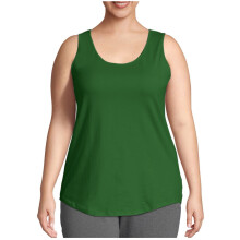 Canotte da donna estive casual a tinta unita, modello ampio con scollo rotondo, taglie dalla L alla 5XL.
