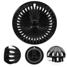 Dekorative Radkappen, Auto-Radnabenabdeckung, Schwarz, PP1Set