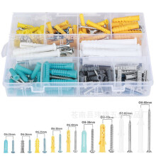 Homoyoyo Self-Drilling Drywall Anchors Assorted Colors Stainless Steel and Plastic for Home Use 1 Set Wall Fasteners