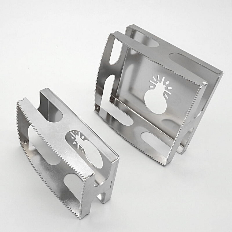 2 Pcs Square Slot Cutter Compatible With Dewalt 20V & Milwaukee M18 Oscillating Tools For Single-Gang Boxes, Drywall Outlet Cutting 9175034814686