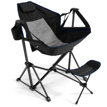 Resenkos Camping Chair with Retractable Footrest and Carry
