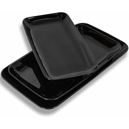 Weißes Keramik-Servierplatten-Set – 12", 14", 16"