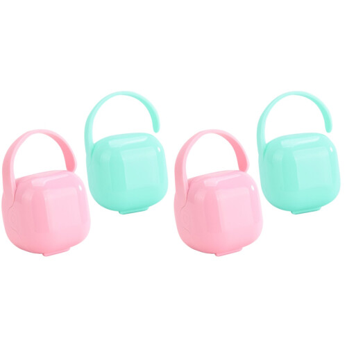 4Pièces Étui À Sucettes Compact Coloré Pour Voyage Usage 1