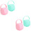 4Pièces Étui À Sucettes Compact Coloré Pour Voyage Usage 6