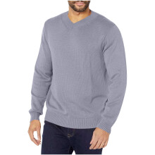 Men's Fall Winter Sweater Casual Fashion Solid Color Tops Long Sleeved Round Neck Sweater Base Layer Casual Pullover Tops(Gray,2XL)