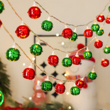 kladzum LED Snowflake Bells Light String Christmas Holiday Lights Flashing Lights Christmas Tree Window Atmospheres Decorative Lights 19.68ft