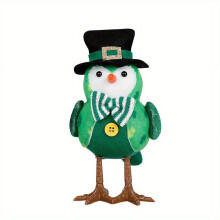 YingYouFu Glowing Bird Decor: Valentine's & St. Patrick's Day Fabric/Plush Figurines for Home & Window Display – Compatible with Home Decor