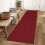 Christmas Runner Rug Black Red Woven 2x6 Ft 1