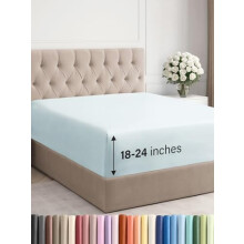 Drap-housse King à poches extra profondes 45 à 60 cm