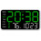 LED Wall Clock with Date Week Temperature Humidity 12/24H 1