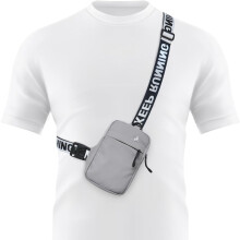 Mini Crossbody Sling Bag mellkasi táska dupla zsebes vízálló övtáska futó telefontartó férfiaknak és nőknek edzéshez és utazáshoz