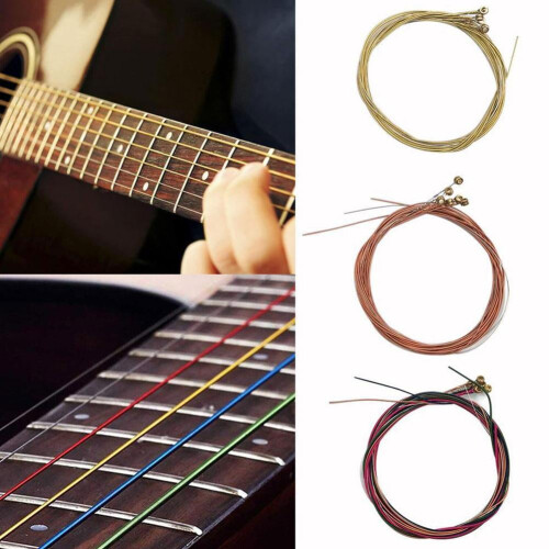 Replacement Steel Acoustic Guitar Strings Folk Rustproof new