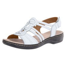 Cushionaire Sandals Women Summer Comfort Flats Sandals,Slope Heel Beach Open Toe Sandals,Sports and Outdoor Lifestyle Sandals White 39