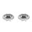 2Pcs Metal Honey Dish for Passover Silver Festive Tableware Bowl 9