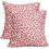 Conjunto de 2 capas de almofada com estampa de leopardo rosa, 45x45cm (18x18 polegadas). 1