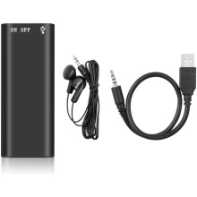 Mini Voice Recorder with AI Triple Noise Reduction, Voice Activated, 32GB, Long Battery – Compatible with Work/Meetings/Lectures